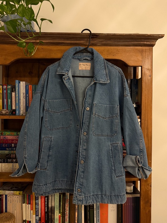 Free People Jackets & Blazers - Free People Light Blue Denim Jean Jacket